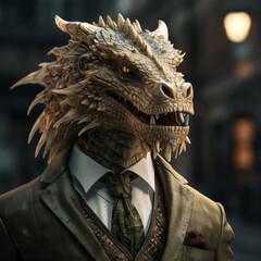 Dragon in a suit