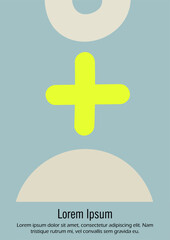 Obraz premium Abstract Minimal Vector Background in Trendy Doodle Style. Vibrant Graphic Print with Dynamic Lines and Geometric Shapes. Set of Vivid Poster 80s - 90s Design for Landing Page, Cover, Brochure.