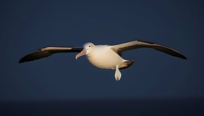 An Albatross With Its Feathers Shimmering In The M