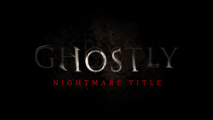 Ghostly Nightmare Glitch Title