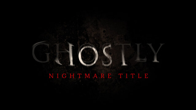 Ghostly Nightmare Glitch Title