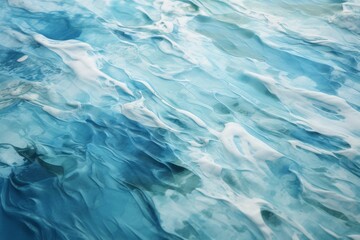 Obraz premium Abstract Ocean with Natural Luxury Texture, Marble Swirls and Agate Ripples Reflected in the Water