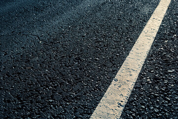 Fototapeta premium illustration of dark wet asphalt texture. Created with Generative AI
