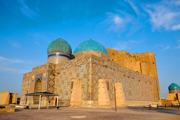 Mausoleum of Khoja Ahmed Yasawi. UNESCO World Heritage Site, Turkestan, Kazakhstan.