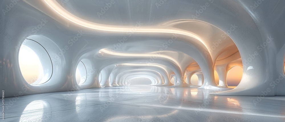 Poster architecture of white space, a perspective on future design