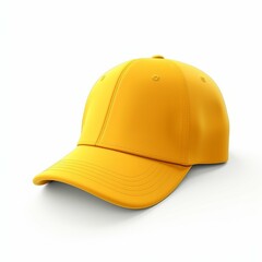 Fototapeta premium Yellow Cap isolated on white background