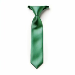 Green Tie isolated on white background