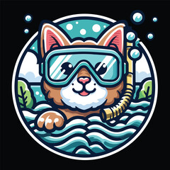 cat vector t shirt design