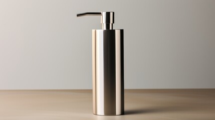 Sleek Steel Soap Dispenser for Elegant Bathrooms