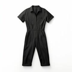 Obraz premium Black Jumpsuit isolated on white background