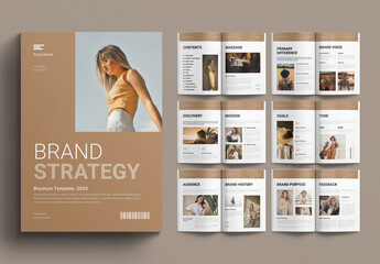 Brand Strategy Template - obrazy, fototapety, plakaty