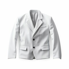 White Jacket isolated on white background