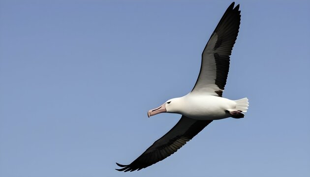 An Albatross With Its Feathers Trailing Behind Lik Upscaled 3
