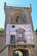 Vitorchiano, strade, vicoli, piazze e case della città medievale - Viterbo, Tuscia Lazio	