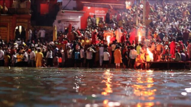 The Ganges/ Ganga is Holy River in India. It is worshiped as a goddess in Haridwar, Uttarakhand, India.