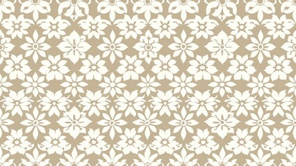 Geometric gold and cream wallpaper pattern