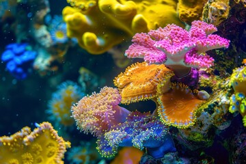 Colorful coral reef