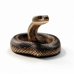 Fototapeta premium Cobra isolated on white background