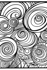 Fototapeta premium This monochrome image shows an intricate pattern with spirals and waves, representing movement and flow in a mesmerizing design