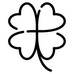 Shamrock icon for web, app, infographic, etc