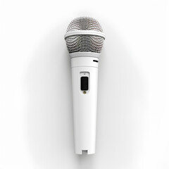 microphone on white background
