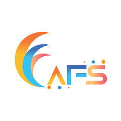 Fototapeta premium AFS letter technology logo design on white background. AFS creative initials letter business logo concept. AFS uppercase monogram logo and typography for technology, business and real estate brand. 