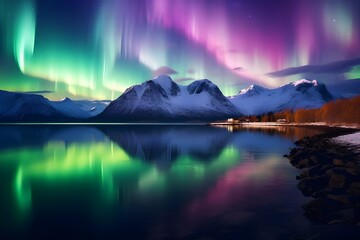 Aurora Borealis: The awe-inspiring beauty of the Northern Lights dancing across the night sky.

