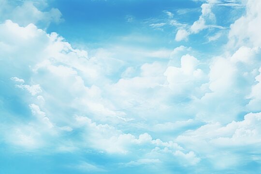 a watercolor blue sky with some clouds