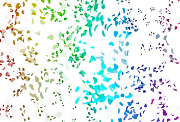 Light Multicolor, Rainbow vector backdrop with abstract shapes.