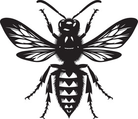 Bee Silhouettes EPS Super Bee Vector Amazing Bee Clipart	
