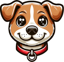 puppy dog head face icon