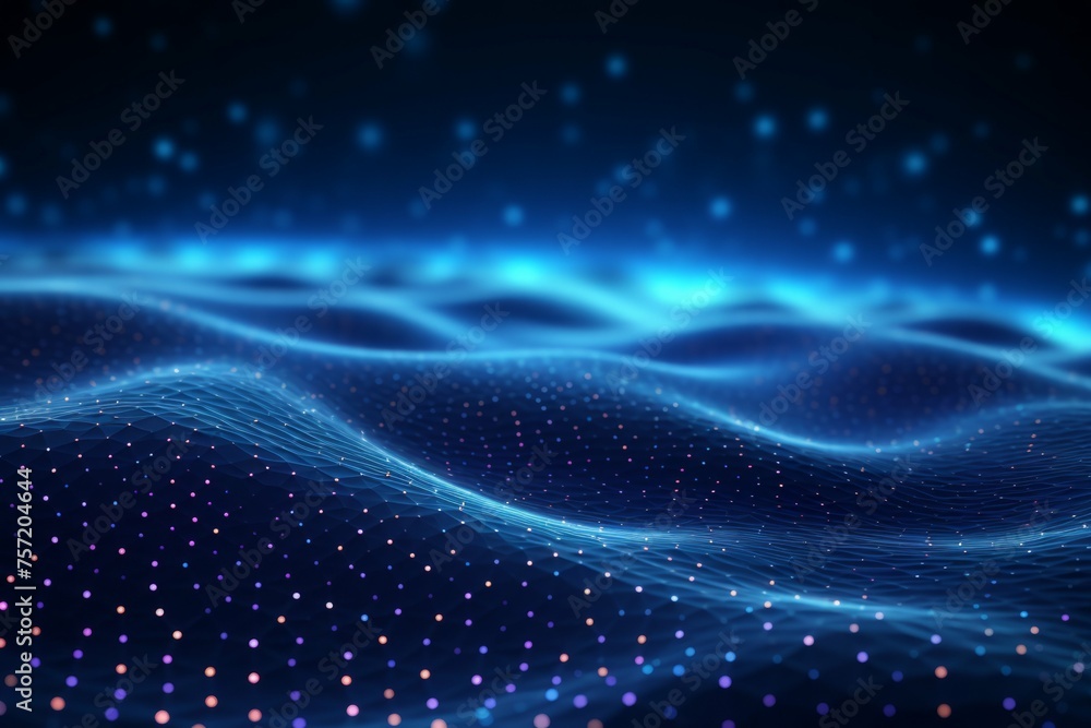 Sticker modern wavy line abstract background vector