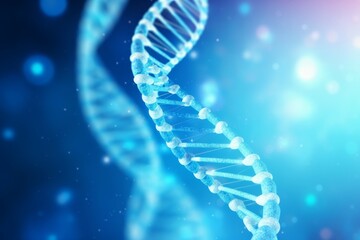 blue and white background with a DNA molecule pattern