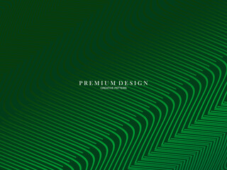 Green gradient colored lines abstract background. Modern design for banners, cards, web design, banners, certificates, etc.
