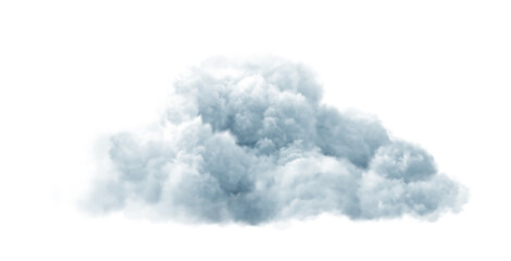 Realistic cloud isolated on transparent background