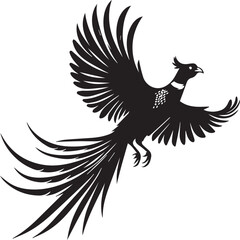 Obraz premium Pheasant Silhouettes EPS Pheasant Vector Pheasant Clipart 