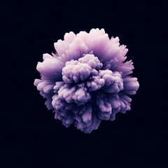 bunch of purple lilac,lilac, purple, spring, black background, Ai generated 