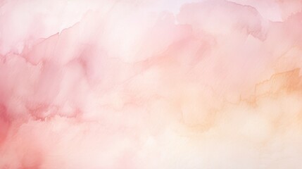 Obraz na płótnie Canvas Abstract ombre watercolor background with Soft pink, Ivory, Rose gold