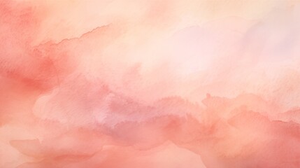 Fototapeta premium Abstract ombre watercolor background with Soft peach, Coral pink, Pale lavender