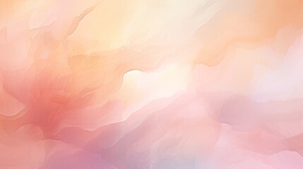 Fototapeta na wymiar Abstract ombre watercolor background with Soft peach, Coral pink, Pale lavender
