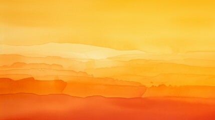 Obraz premium Abstract ombre watercolor background with Mustard yellow, Burnt orange, Deep terracotta