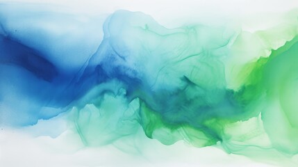 Abstract ombre watercolor background with Deep blue, Steel gray, Neon green