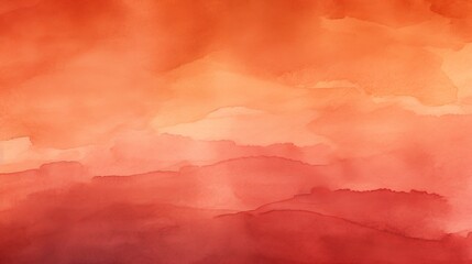 Abstract ombre watercolor background with Burnt orange, Crimson red, Deep burgundy
