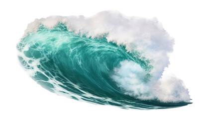 sea waves isolated on transparent background cutout
