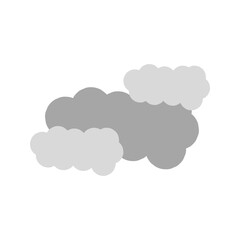 Overcast weather illustration icon design