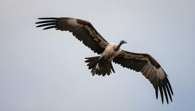 A Vulture With Its Wings Outstretched Gliding Eff Upscaled 8
