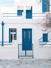 Traditional greek house on island - 757220636