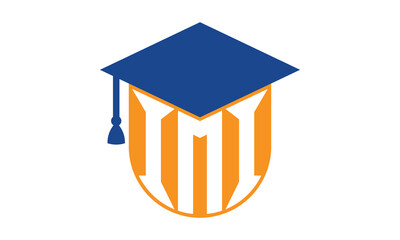 IMI initial letter academic logo design vector template. school college logo, university logo, graduation cap logo, institute logo, educational logo, library logo, teaching logo, book shop, varsity	
 - obrazy, fototapety, plakaty