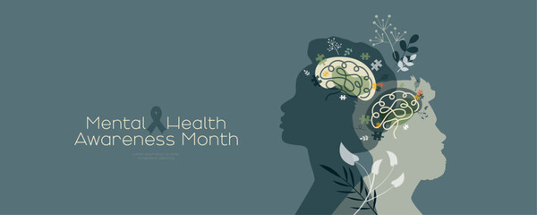 Mental Health Awareness Month banner.