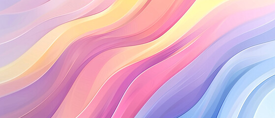 Simple retro pattern design in abstract style with bright rainbow colored lines